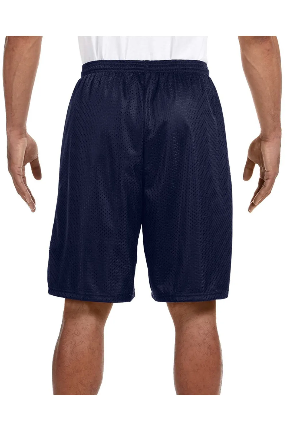 A4 Herren Feuchtigkeitstransportierende Trikot-Mesh-Shorts - Marineblau