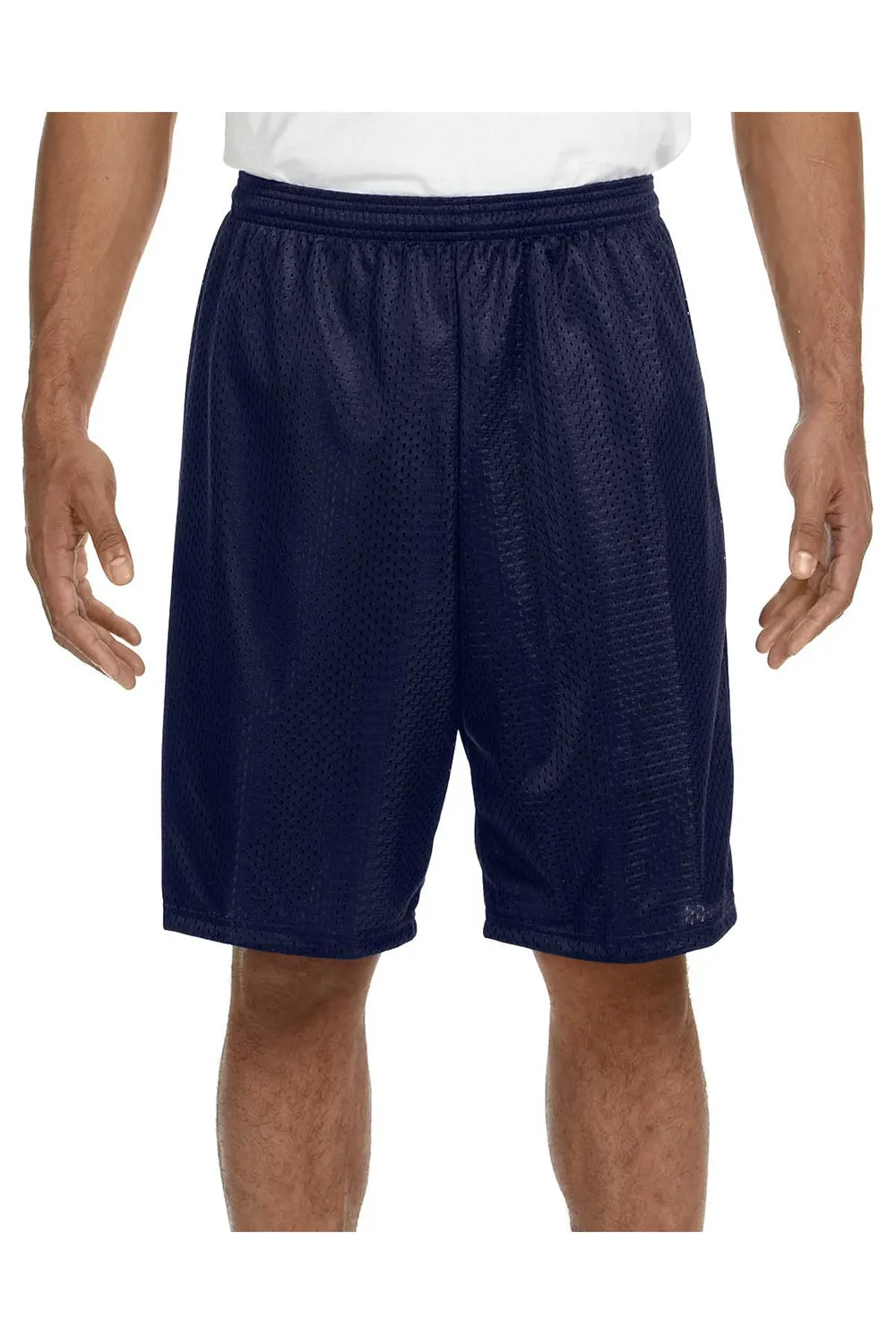 A4 Herren Feuchtigkeitstransportierende Trikot-Mesh-Shorts - Marineblau