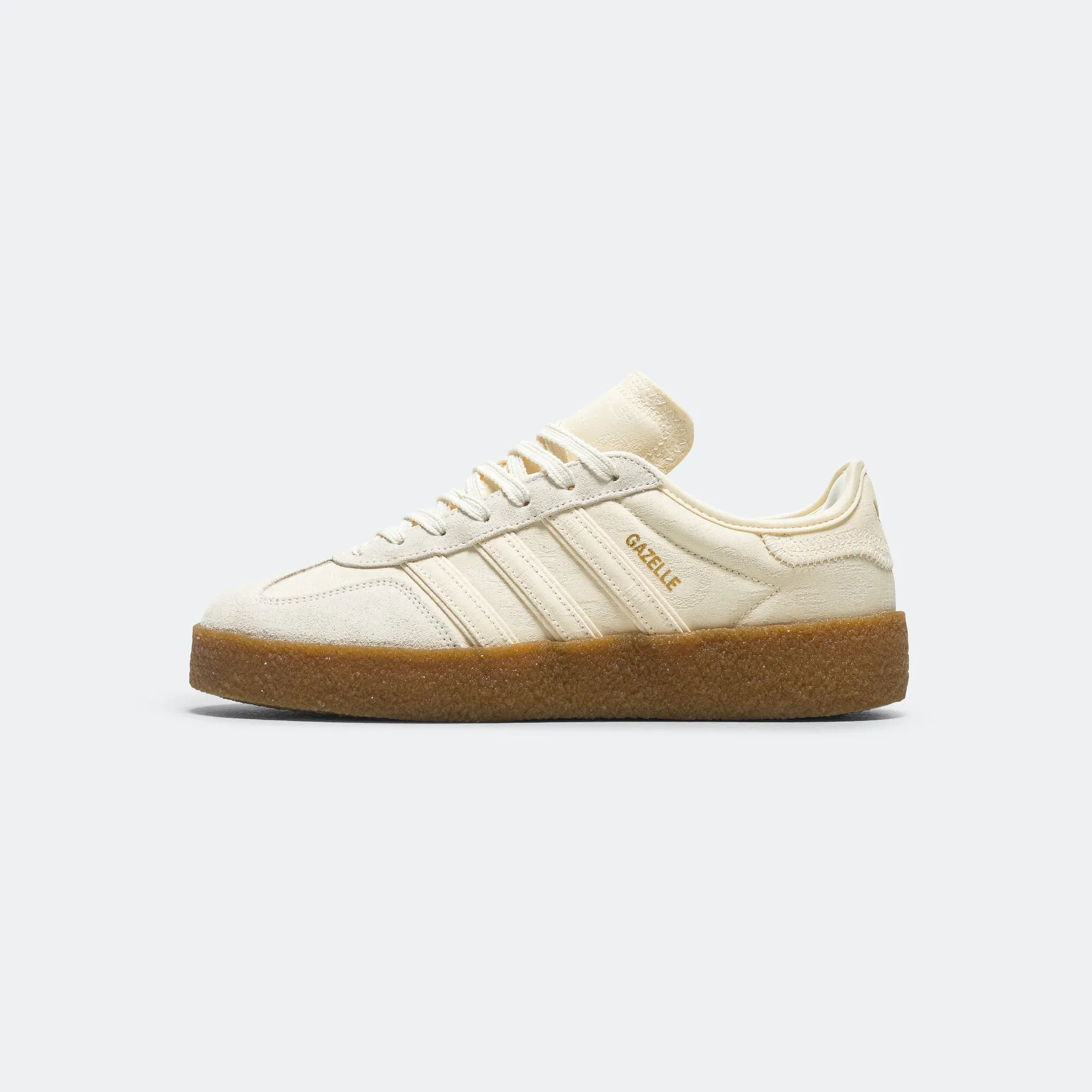 Adidas Kleidung Gazelle von Edison Chen x CLOT - Creme Weiß/Kernweiß-Gold Metallic