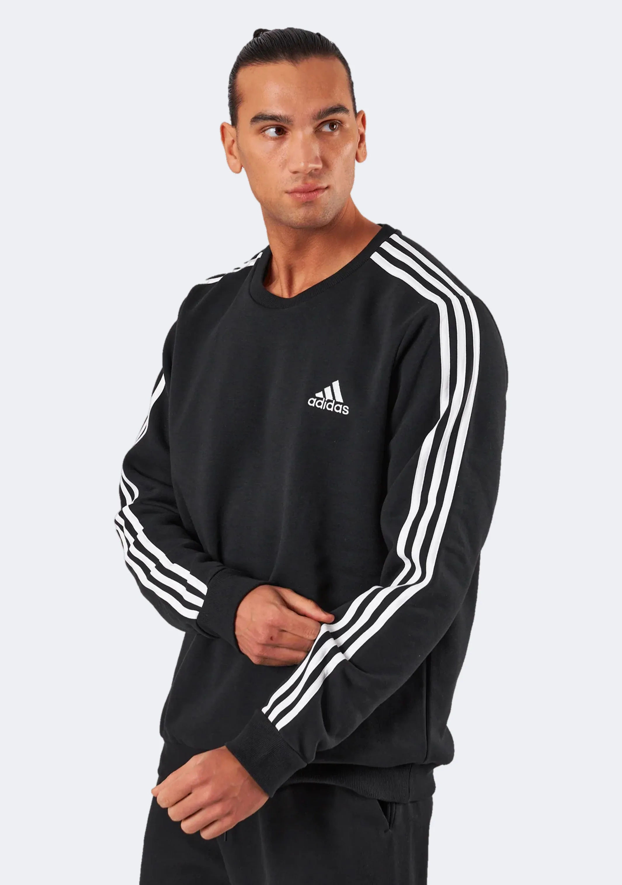 Adidas Herren Essentials Fleece 3-Streifen Sweatshirt