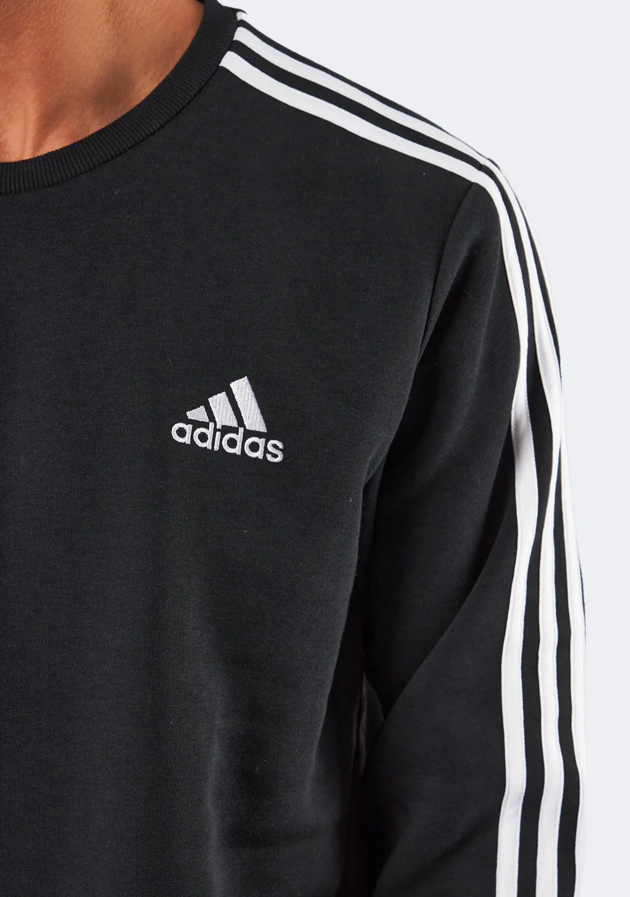 Adidas Herren Essentials Fleece 3-Streifen Sweatshirt