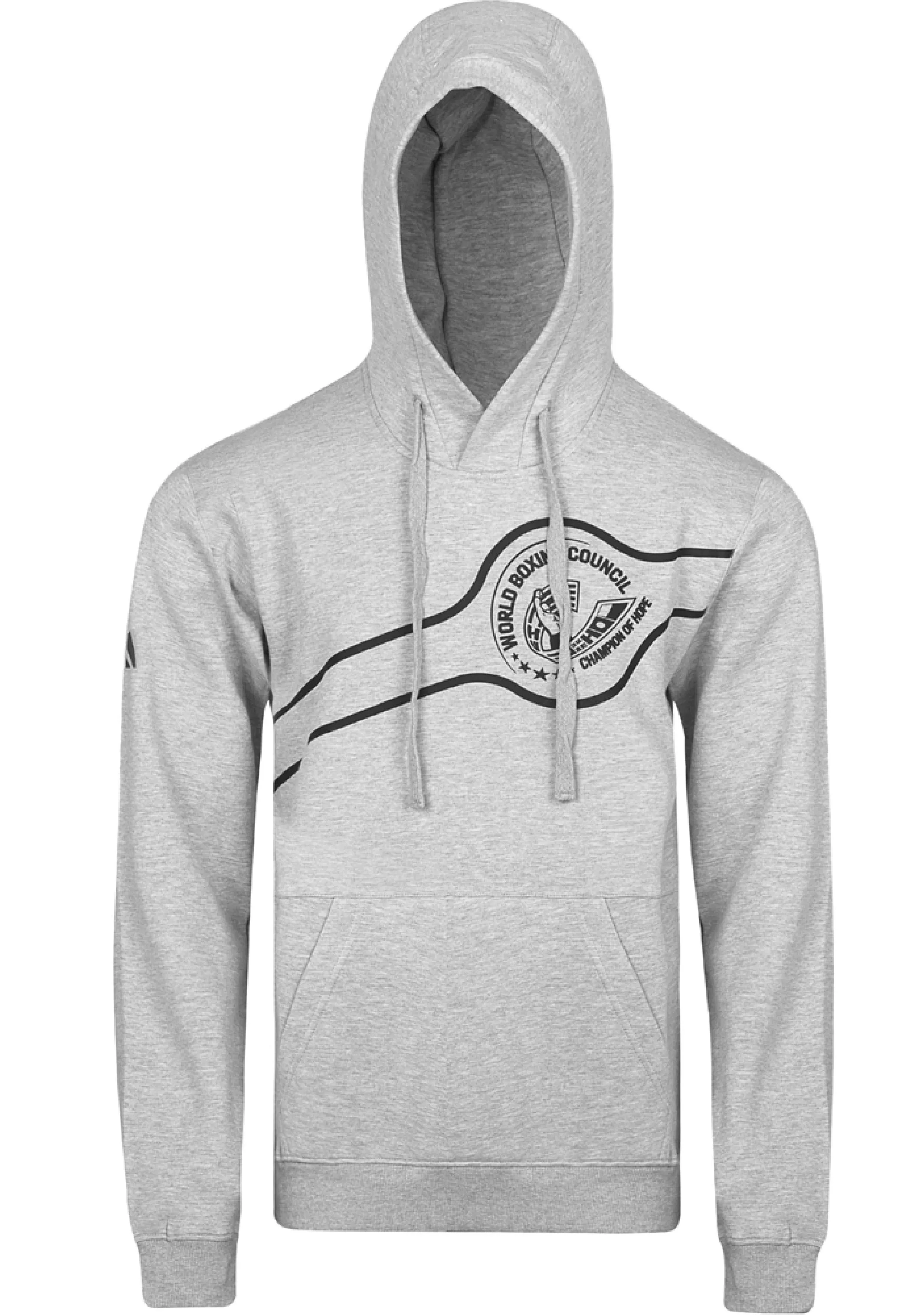 Adidas Herren WBC Traditional Grau/Schwarz Boxhoodie <BR> ADIWBCHD1