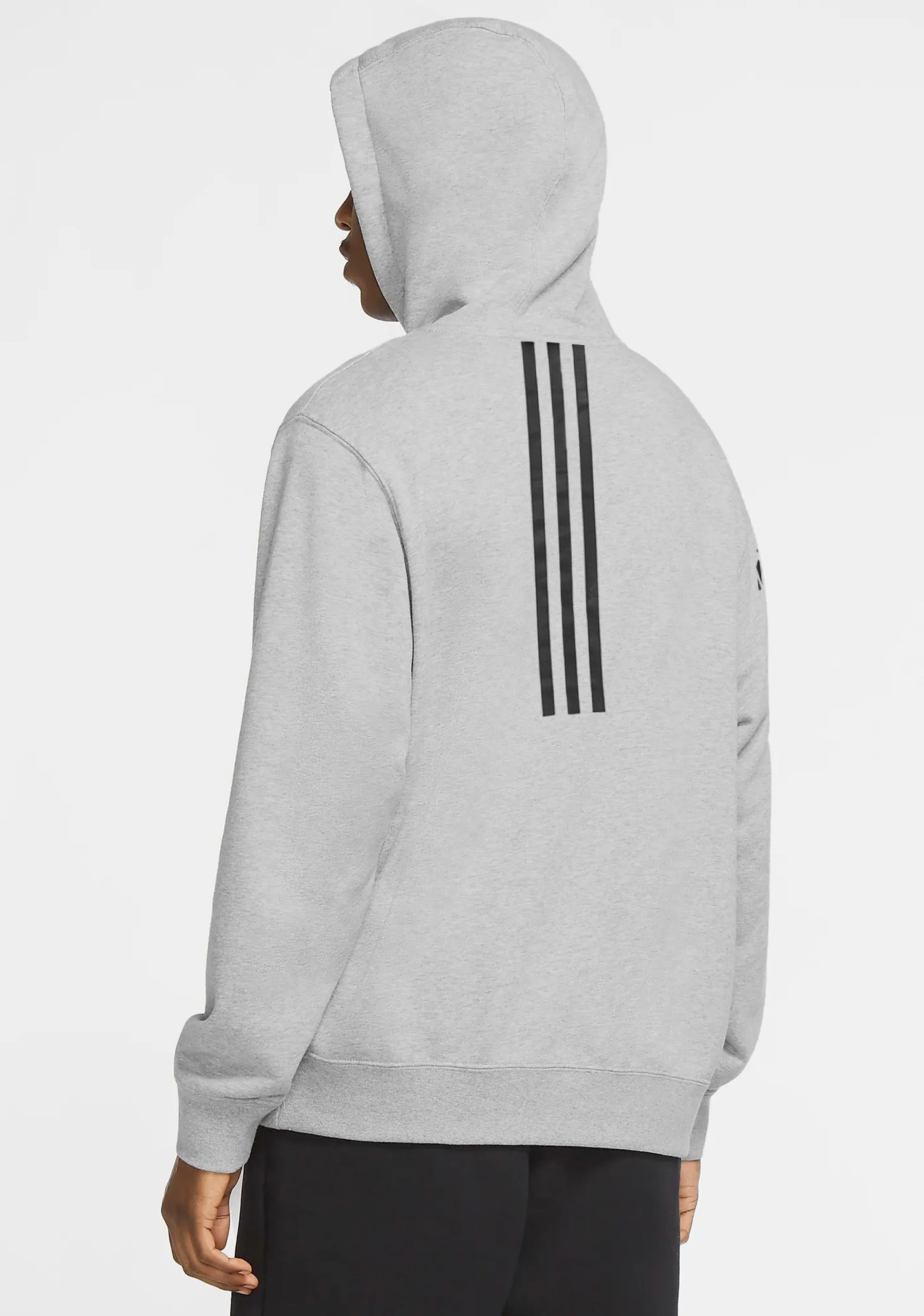Adidas Herren WBC Traditional Grau/Schwarz Boxhoodie <BR> ADIWBCHD1