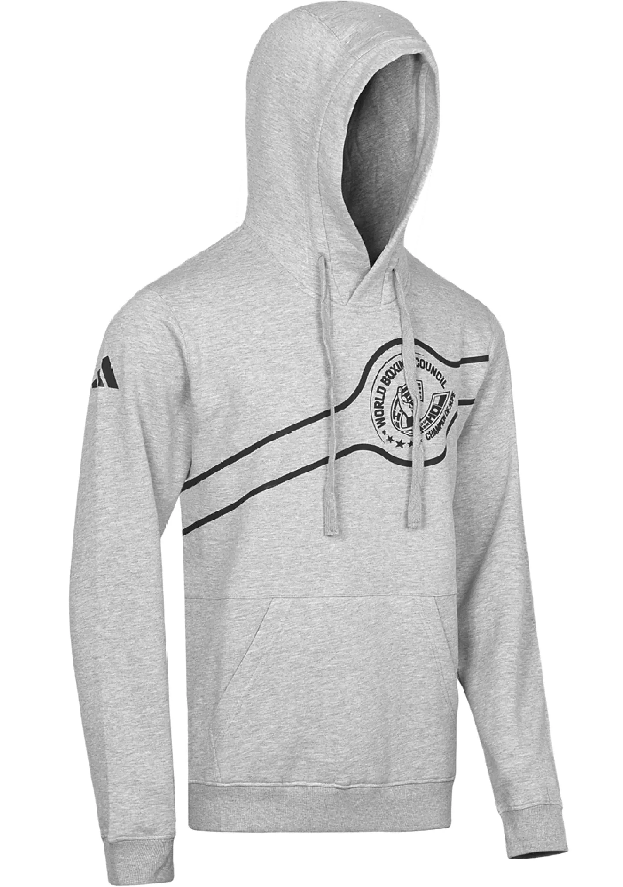 Adidas Herren WBC Traditional Grau/Schwarz Boxhoodie <BR> ADIWBCHD1
