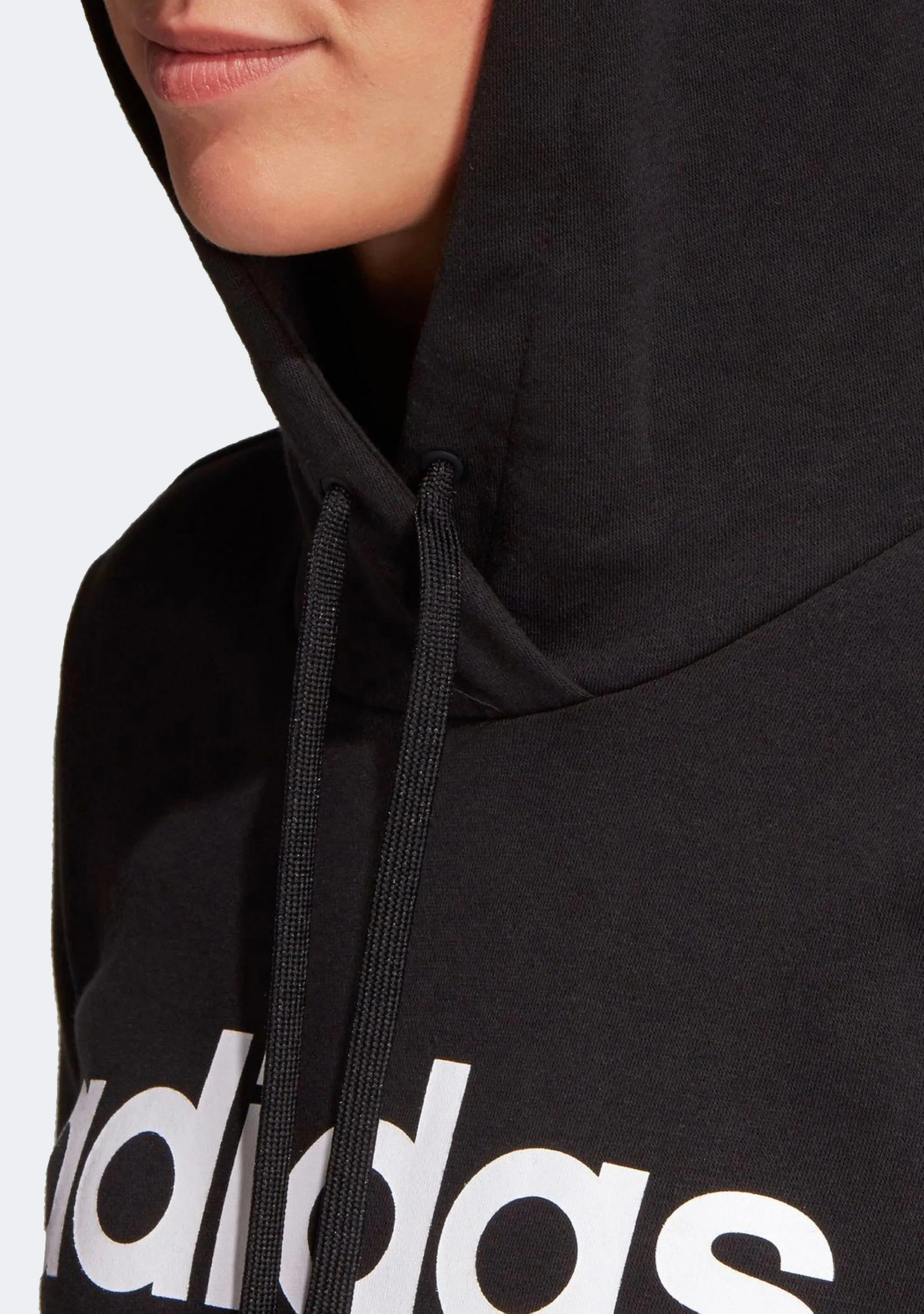 Adidas Damen Essentials Linear Baumwoll Hoodie