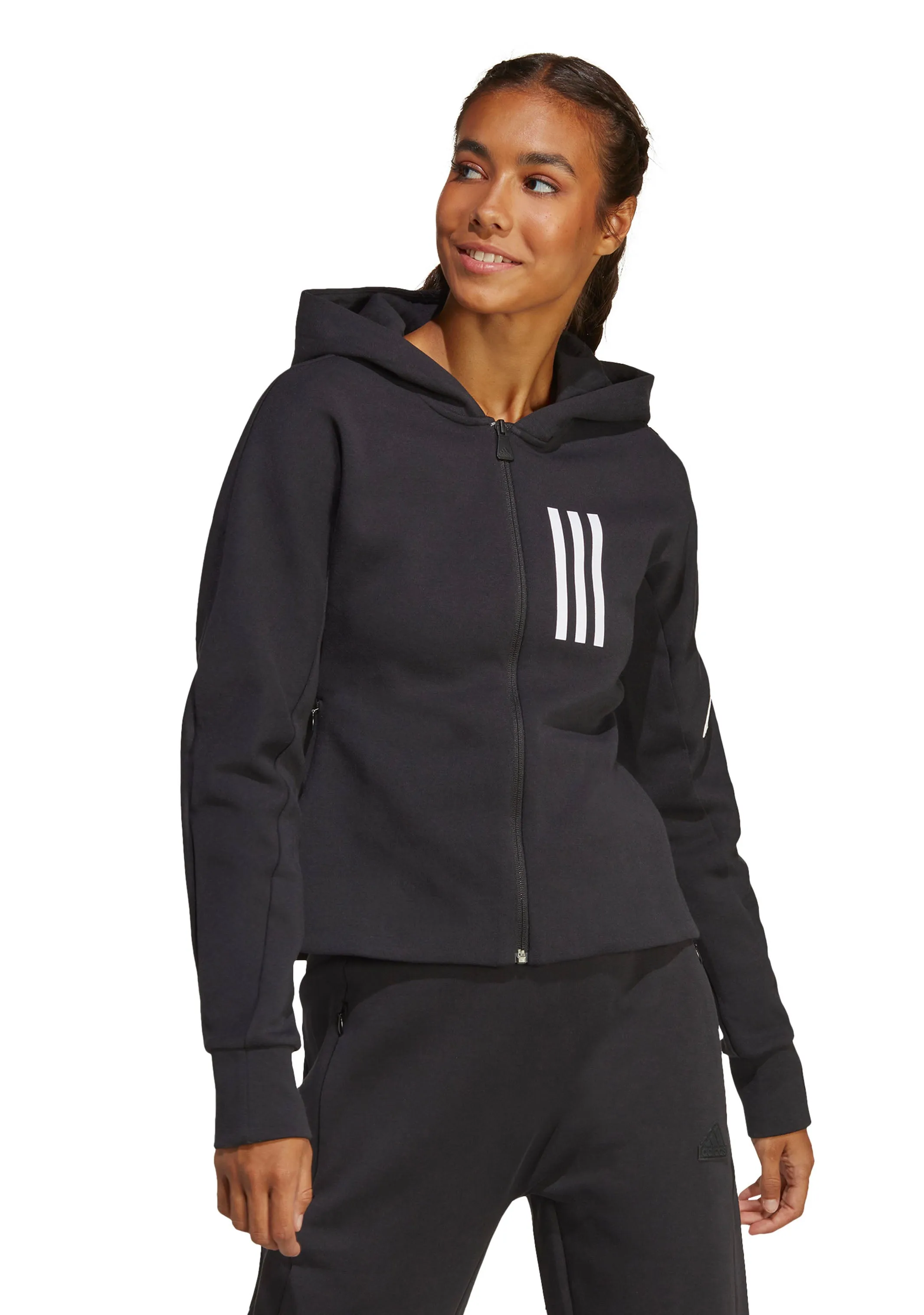 Adidas Damen Mission Victory Slim Fit Full-Zip Kapuzenpullover