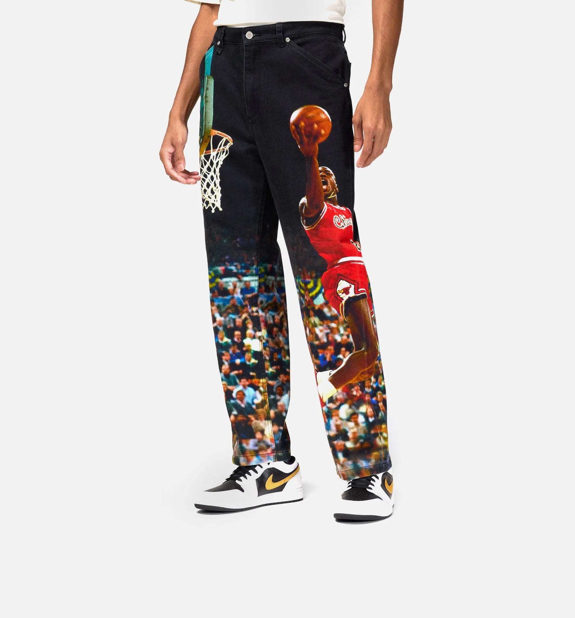 Air Jordan All-Over-Print Twill Herrenhose - Schwarz/Mehrfarbig
