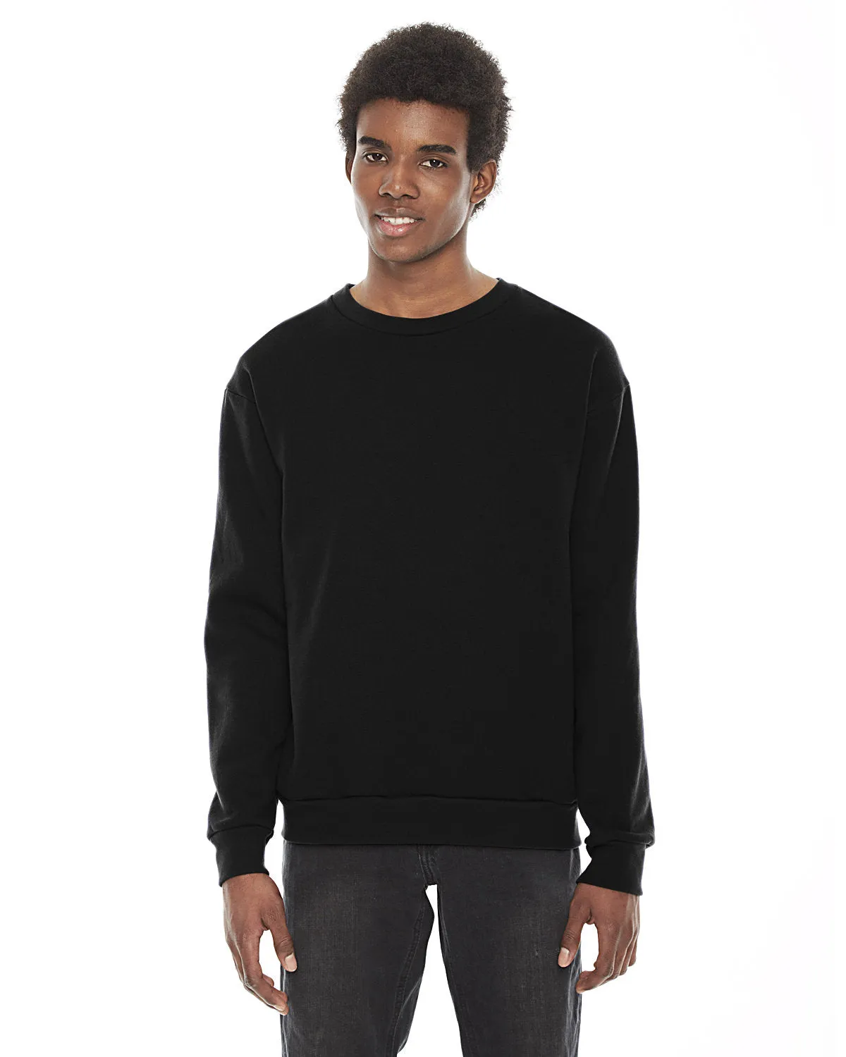 American Apparel F496W Unisex Flex Fleece Drop-Schulter Pullover mit Rundhalsausschnitt