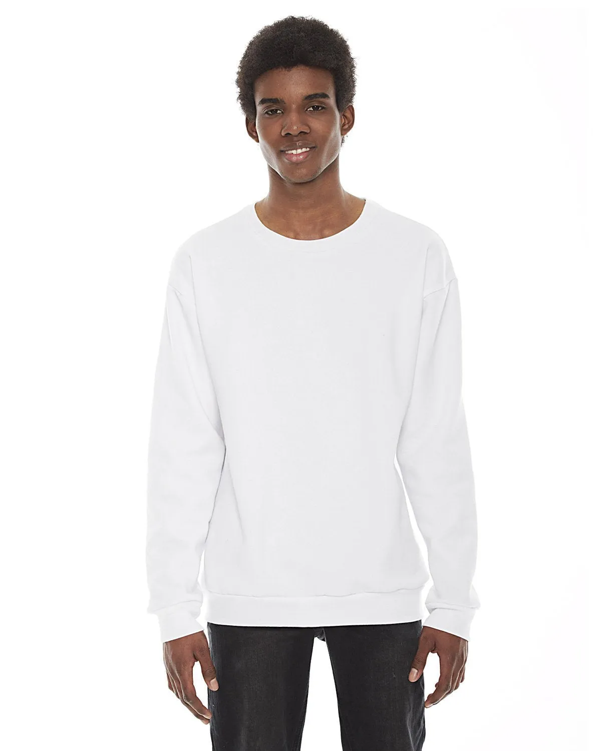 American Apparel F496W Unisex Flex Fleece Drop-Schulter Pullover mit Rundhalsausschnitt
