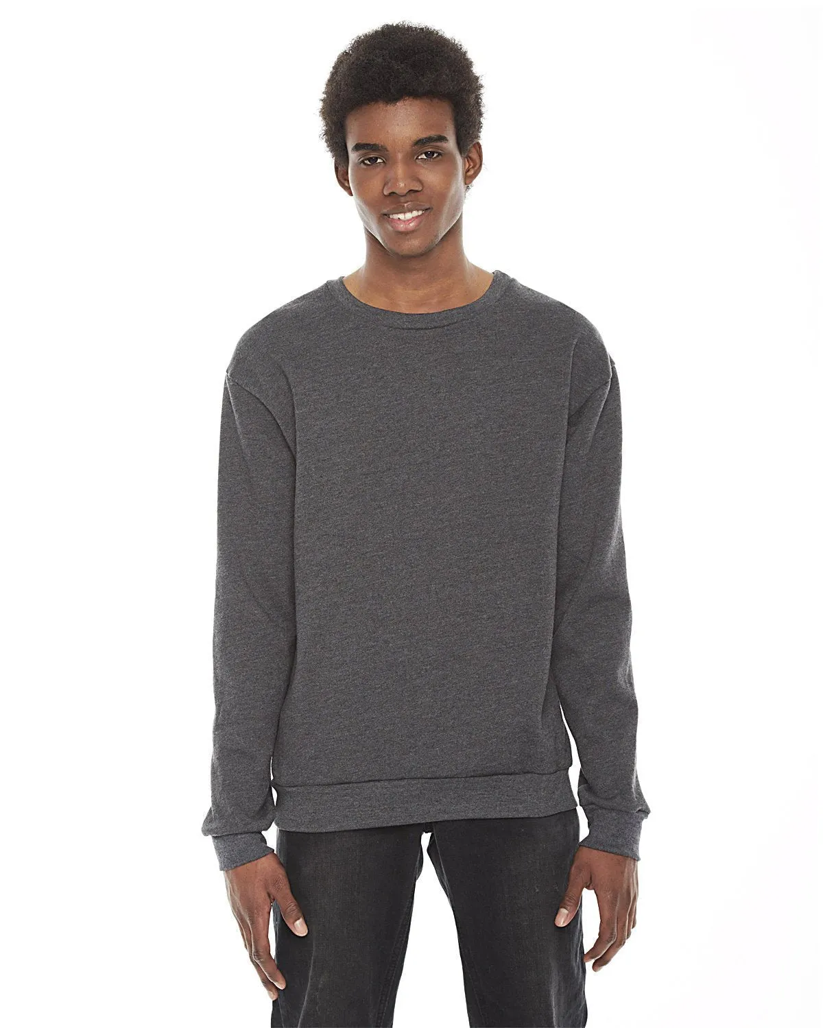 American Apparel F496W Unisex Flex Fleece Drop-Schulter Pullover mit Rundhalsausschnitt