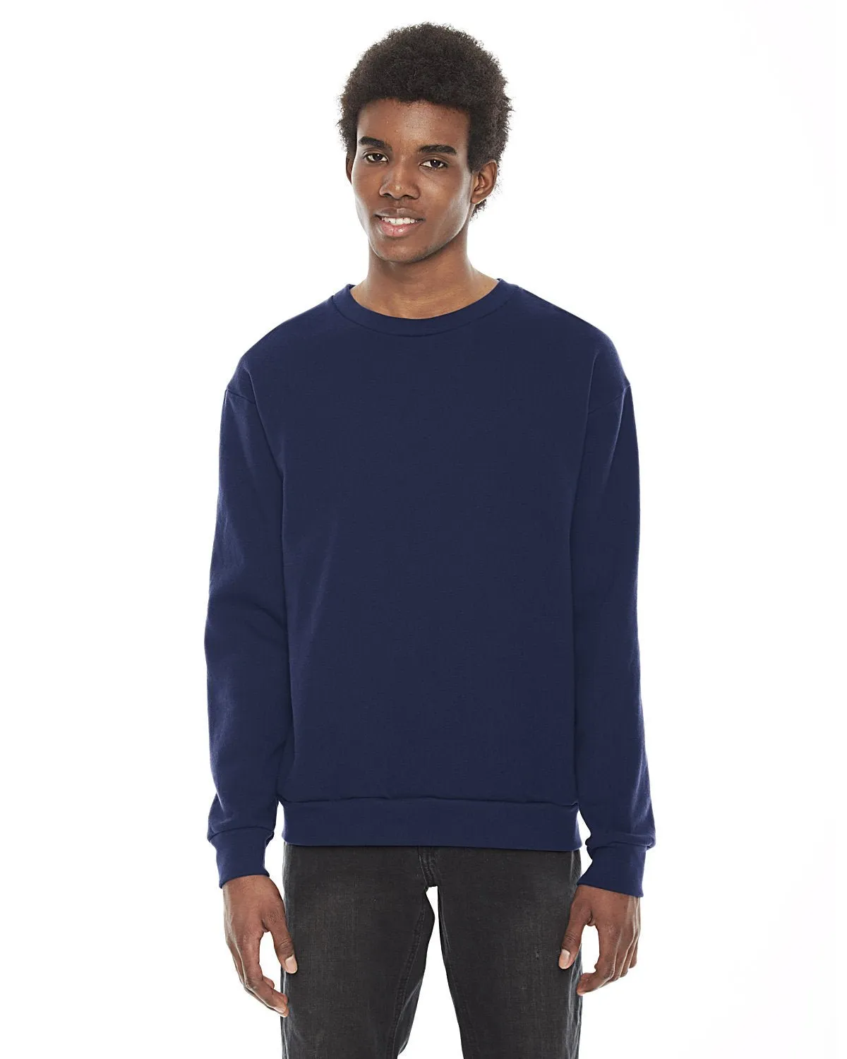 American Apparel F496W Unisex Flex Fleece Drop-Schulter Pullover mit Rundhalsausschnitt