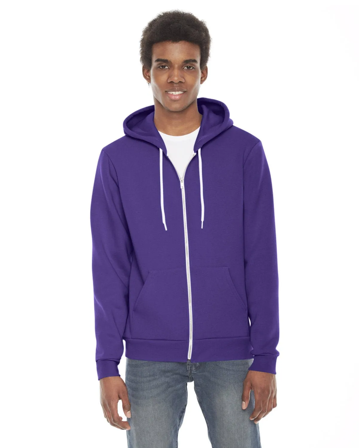 American Apparel F497W Unisex Flex Fleece Zip-Hoodie