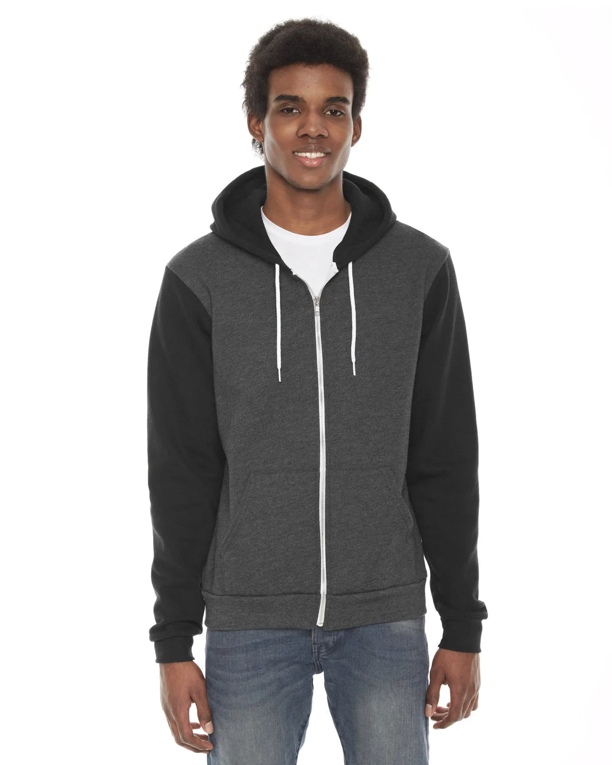 American Apparel F497W Unisex Flex Fleece Zip-Hoodie