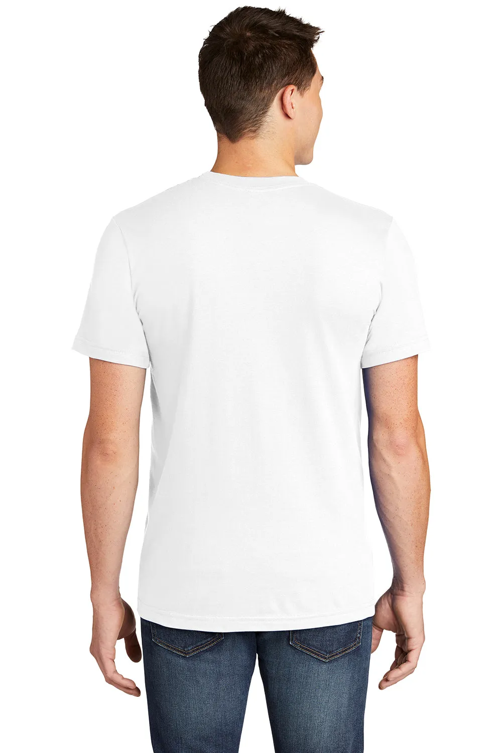 American Apparel Herren Fein-Jersey Kurzarm Rundhals T-Shirt - Weiß