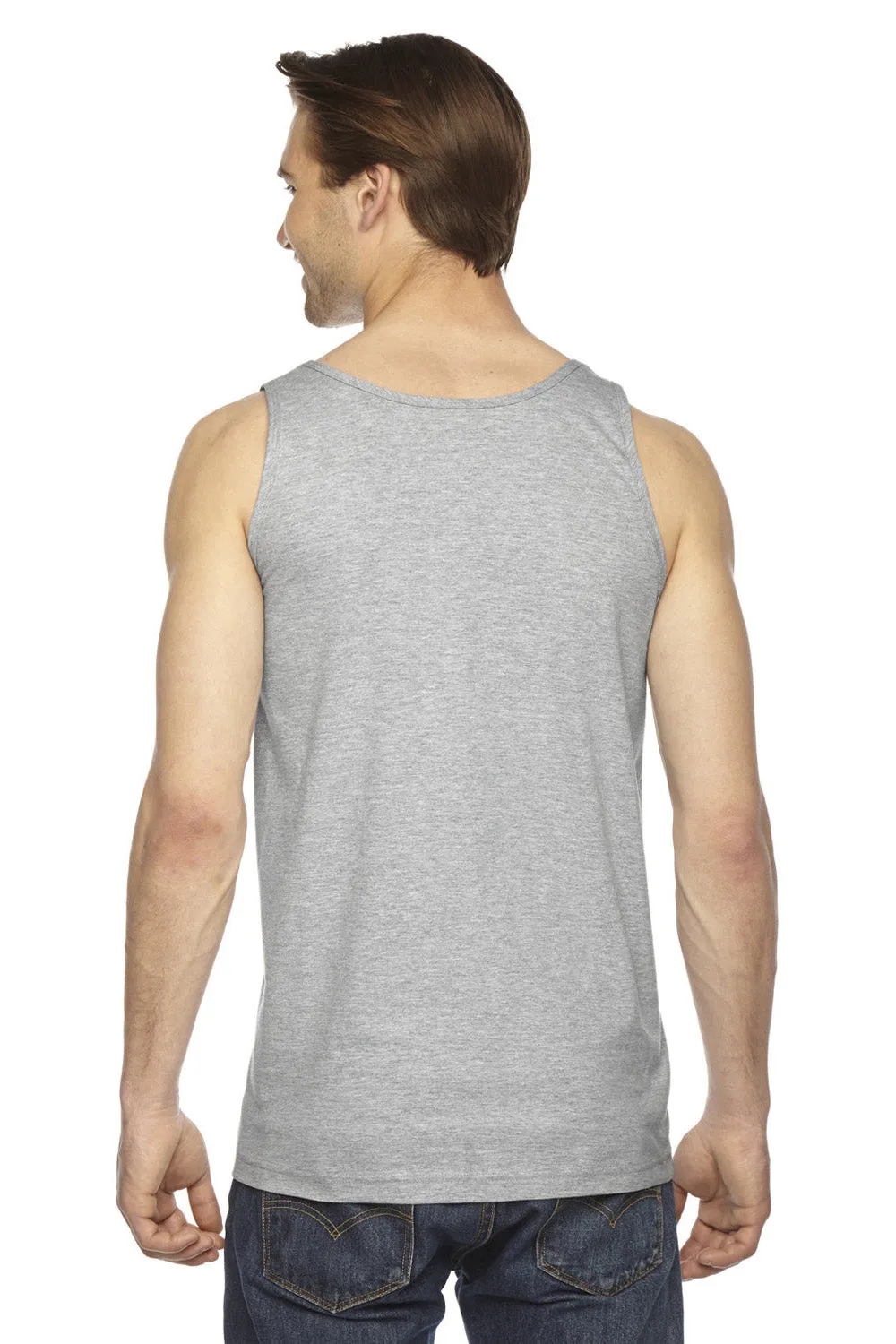 American Apparel Herren Fein-Jersey Tanktop - Heather Grey