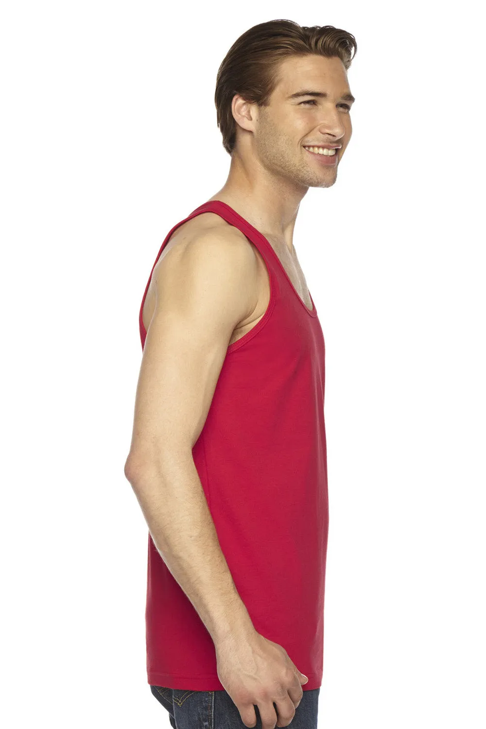 American Apparel Herren Fein-Jersey Tanktop - Rot