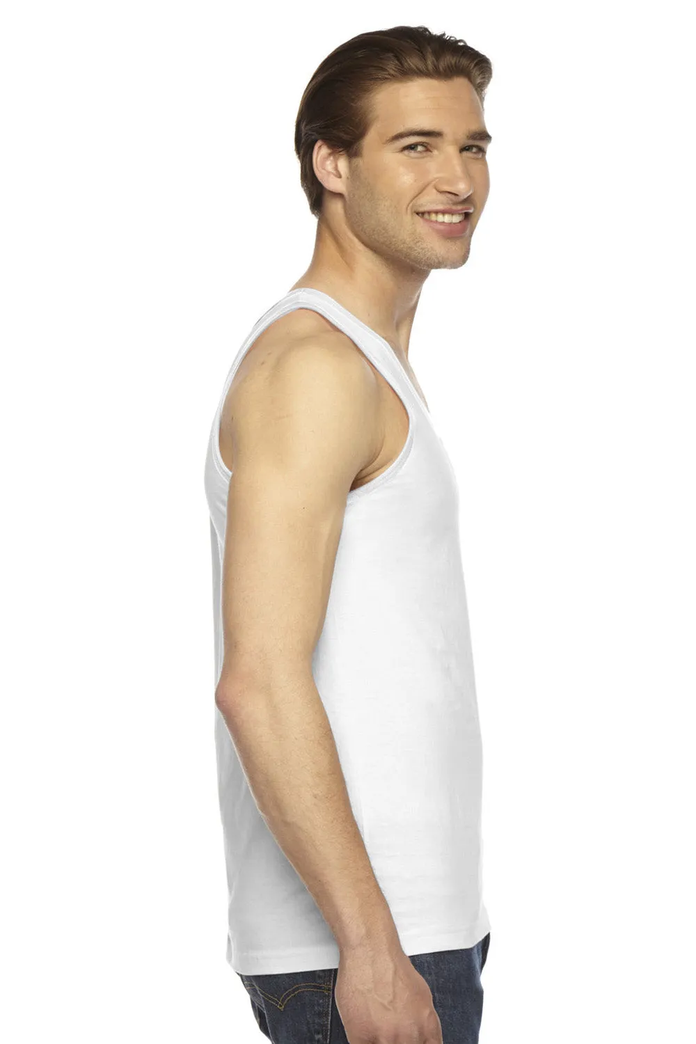 American Apparel Herren Fein-Jersey Tanktop - Weiß