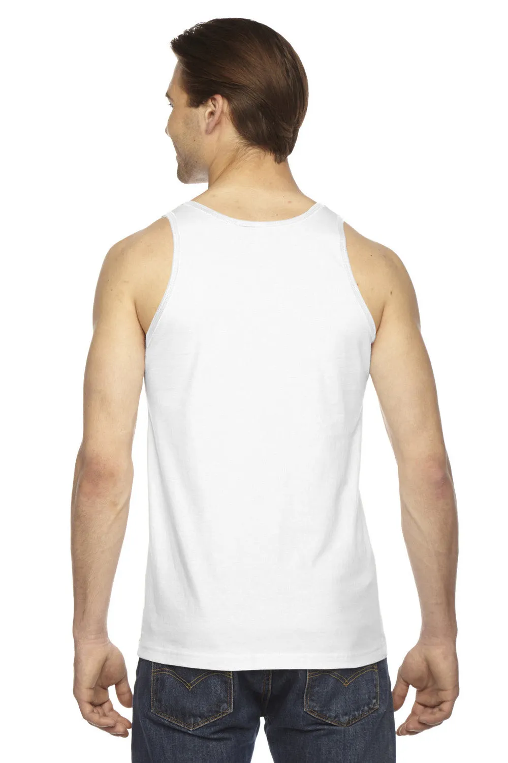 American Apparel Herren Fein-Jersey Tanktop - Weiß