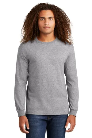 American Apparel Herren Langarm Rundhals T-Shirt - Meliertes Grau