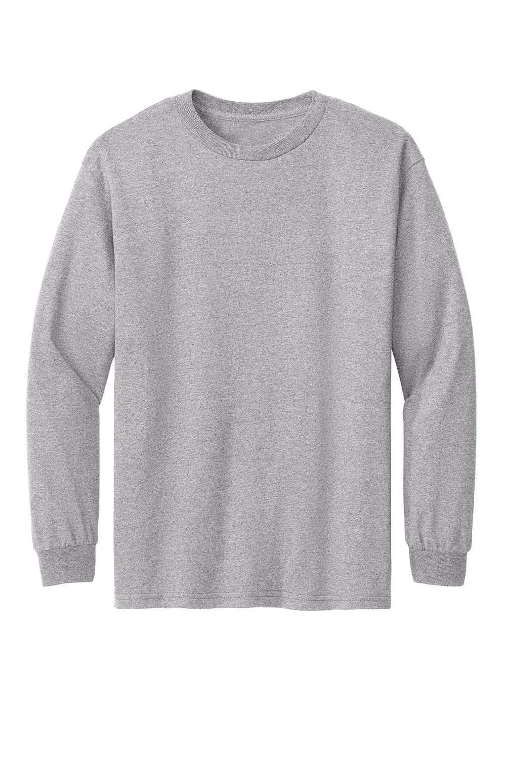 American Apparel Herren Langarm Rundhals T-Shirt - Meliertes Grau