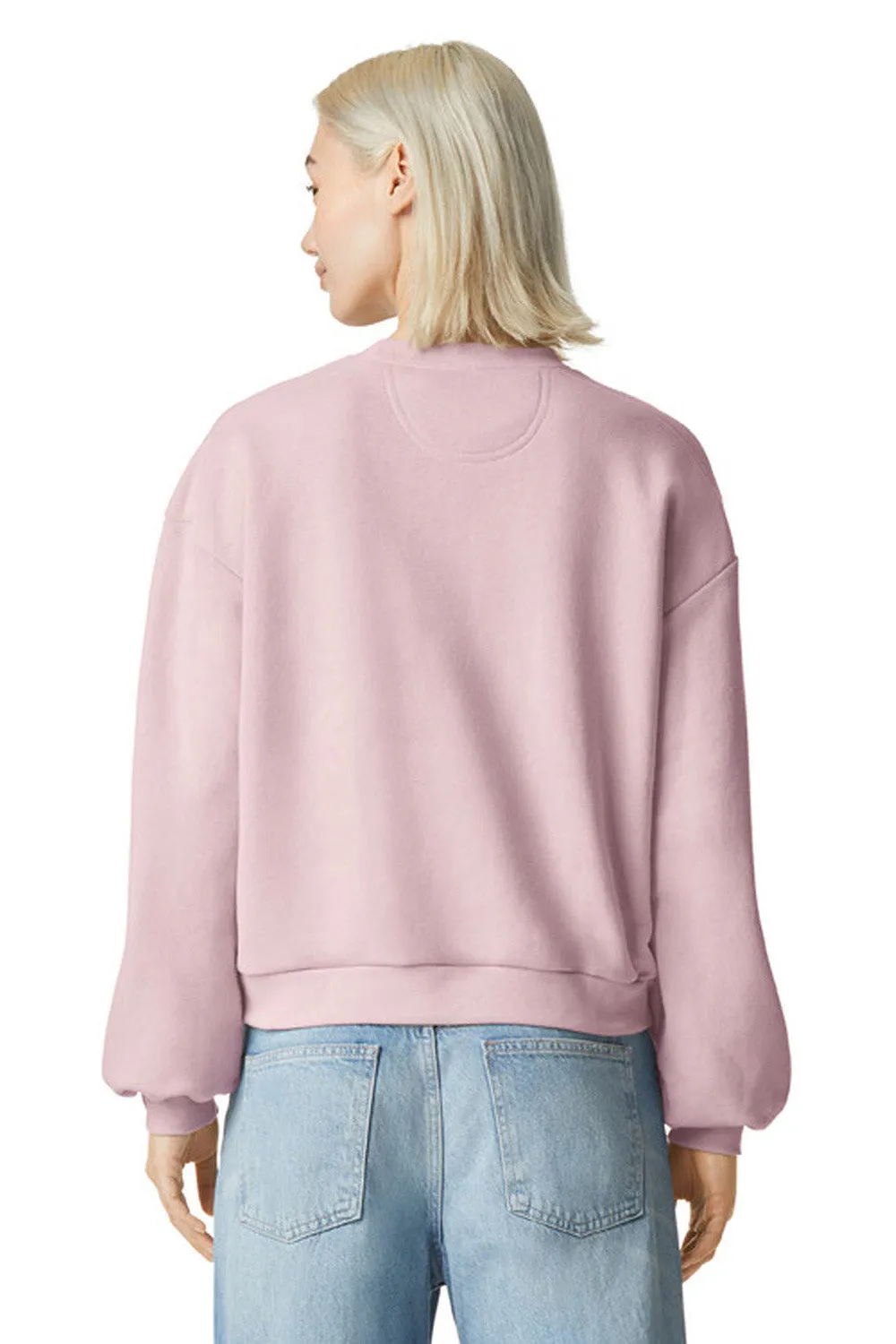 American Apparel Herren ReFlex Fleece Crewneck Sweatshirt - Blassrosa