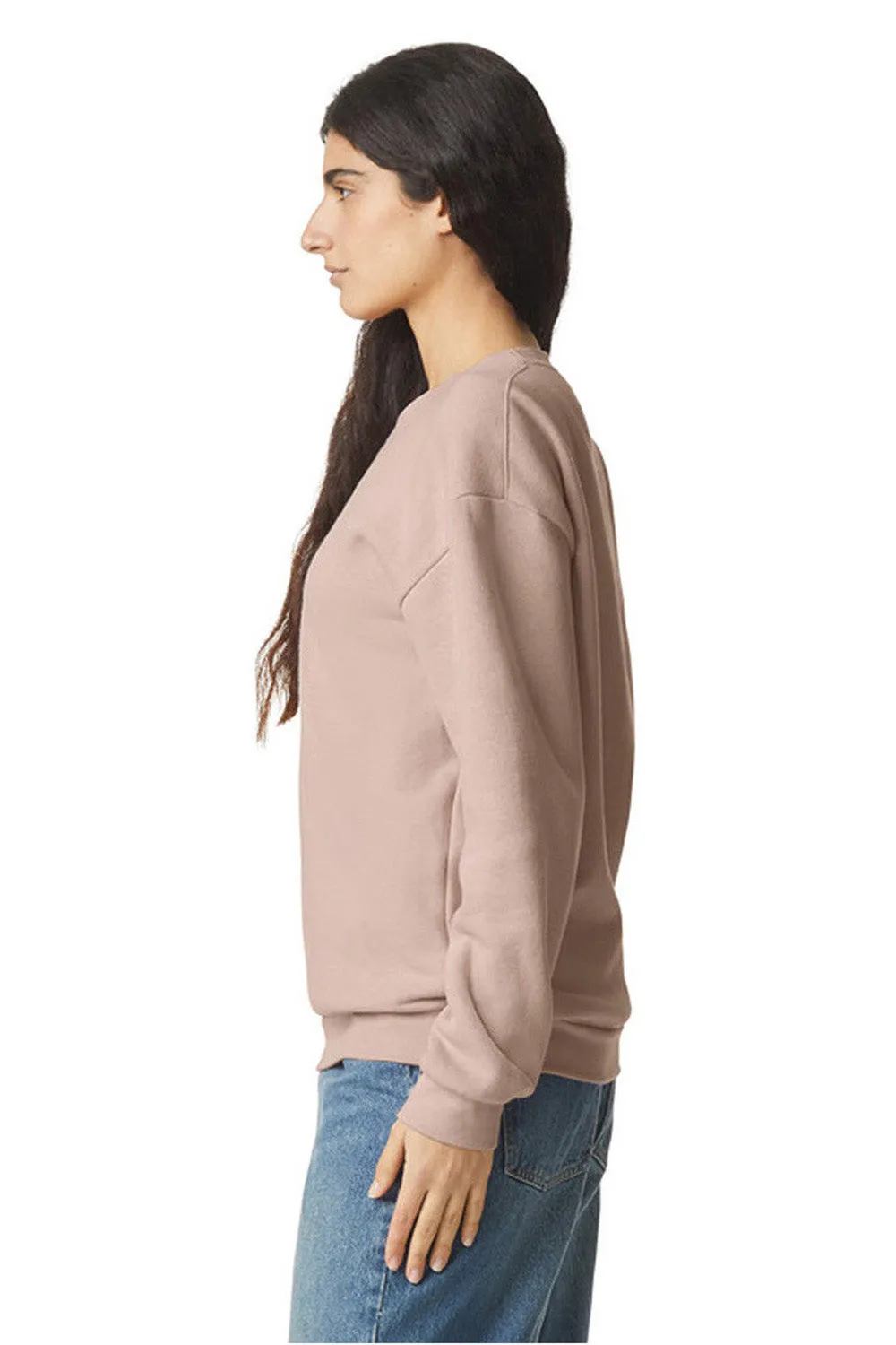 American Apparel Herren ReFlex Fleece Crewneck Sweatshirt - Rosé