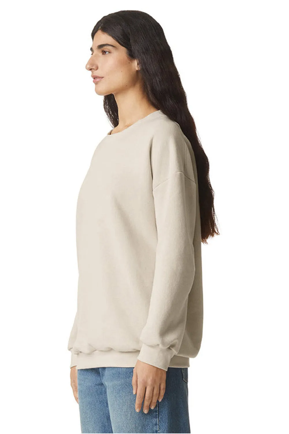 American Apparel Herren ReFlex Fleece Crewneck Sweatshirt - Knochenfarbe