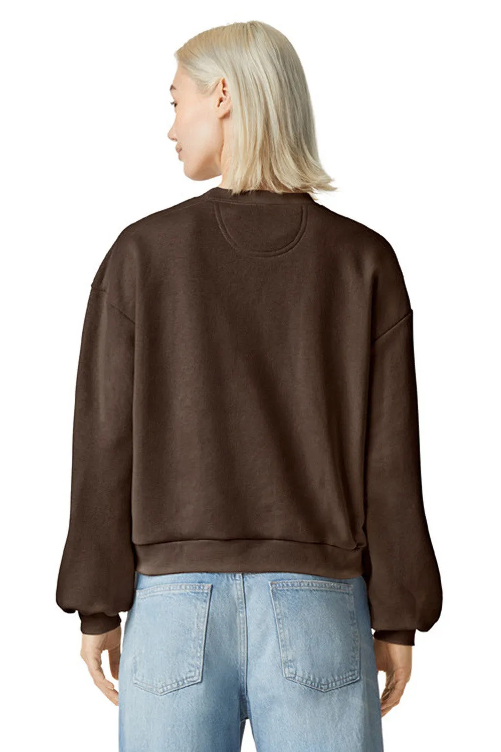 American Apparel Herren ReFlex Fleece Crewneck Sweatshirt - Braun