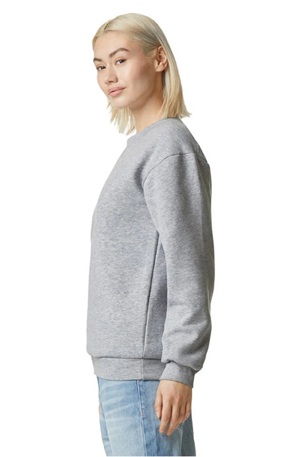 American Apparel Herren ReFlex Fleece Crewneck Sweatshirt - Heather Grau
