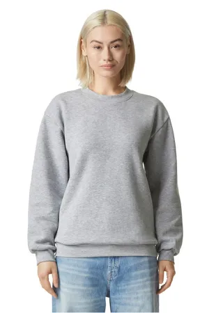 American Apparel Herren ReFlex Fleece Crewneck Sweatshirt - Heather Grau