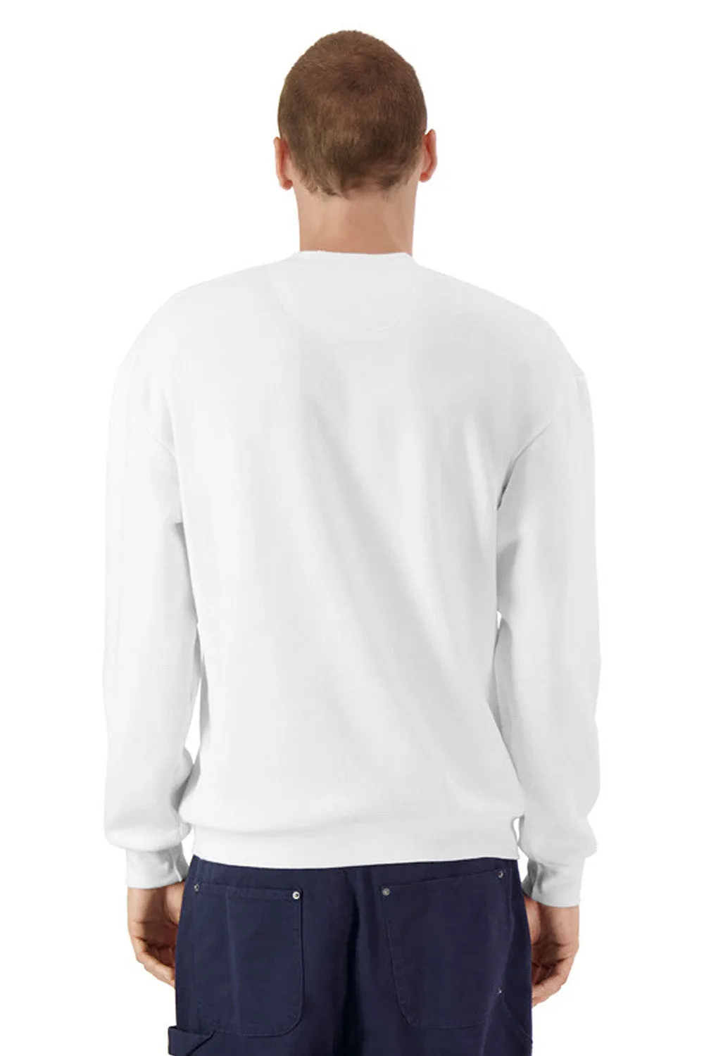 American Apparel Herren ReFlex Fleece Crewneck Sweatshirt - Weiß