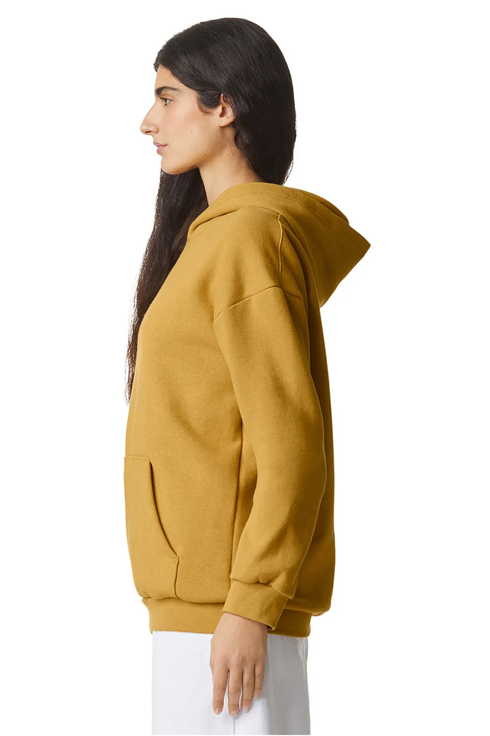 American Apparel Herren ReFlex Fleece Kapuzenpullover mit Kangaroo-Tasche - Senf