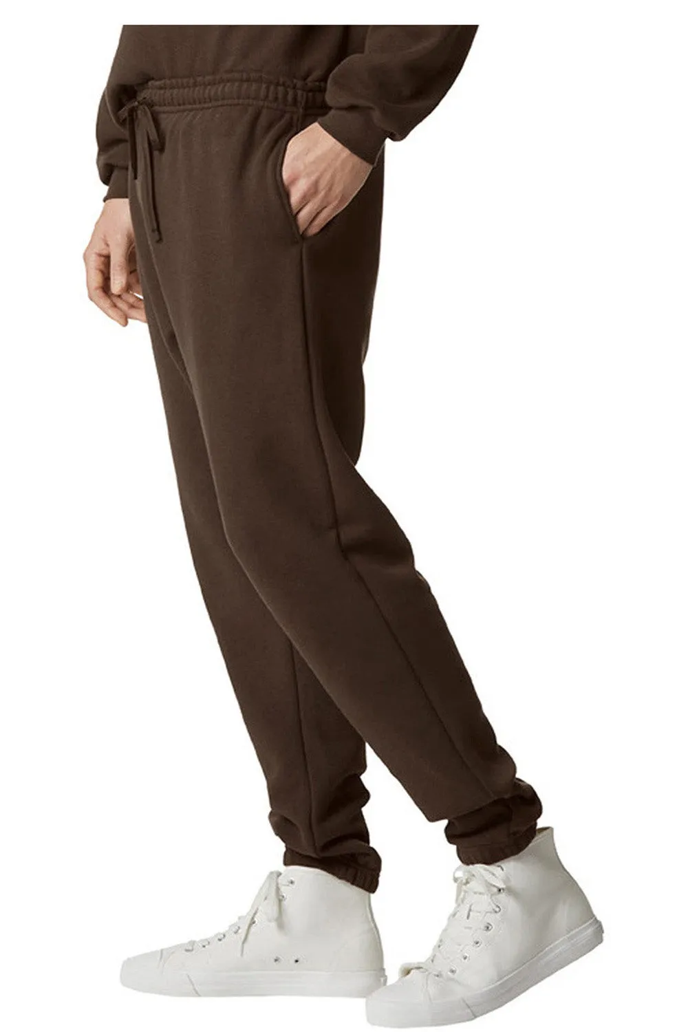 American Apparel Herren ReFlex Fleece Jogginghose mit Taschen - Braun