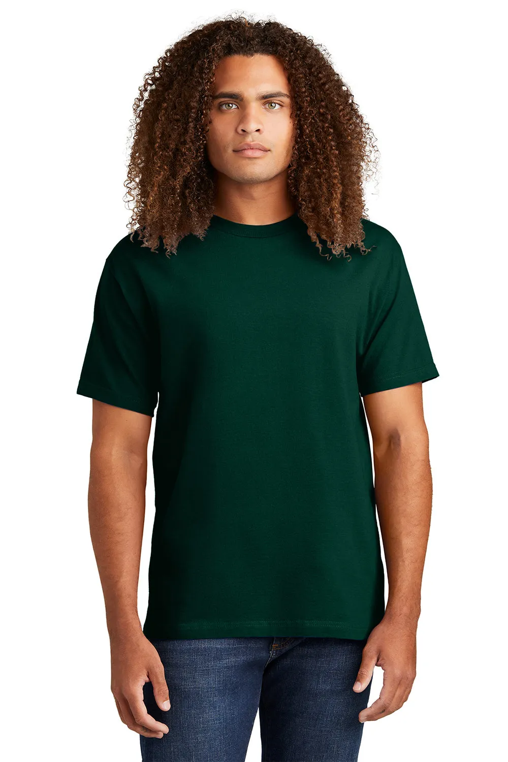 American Apparel Herren Kurzarm T-Shirt mit Rundhalsausschnitt - Waldgrün