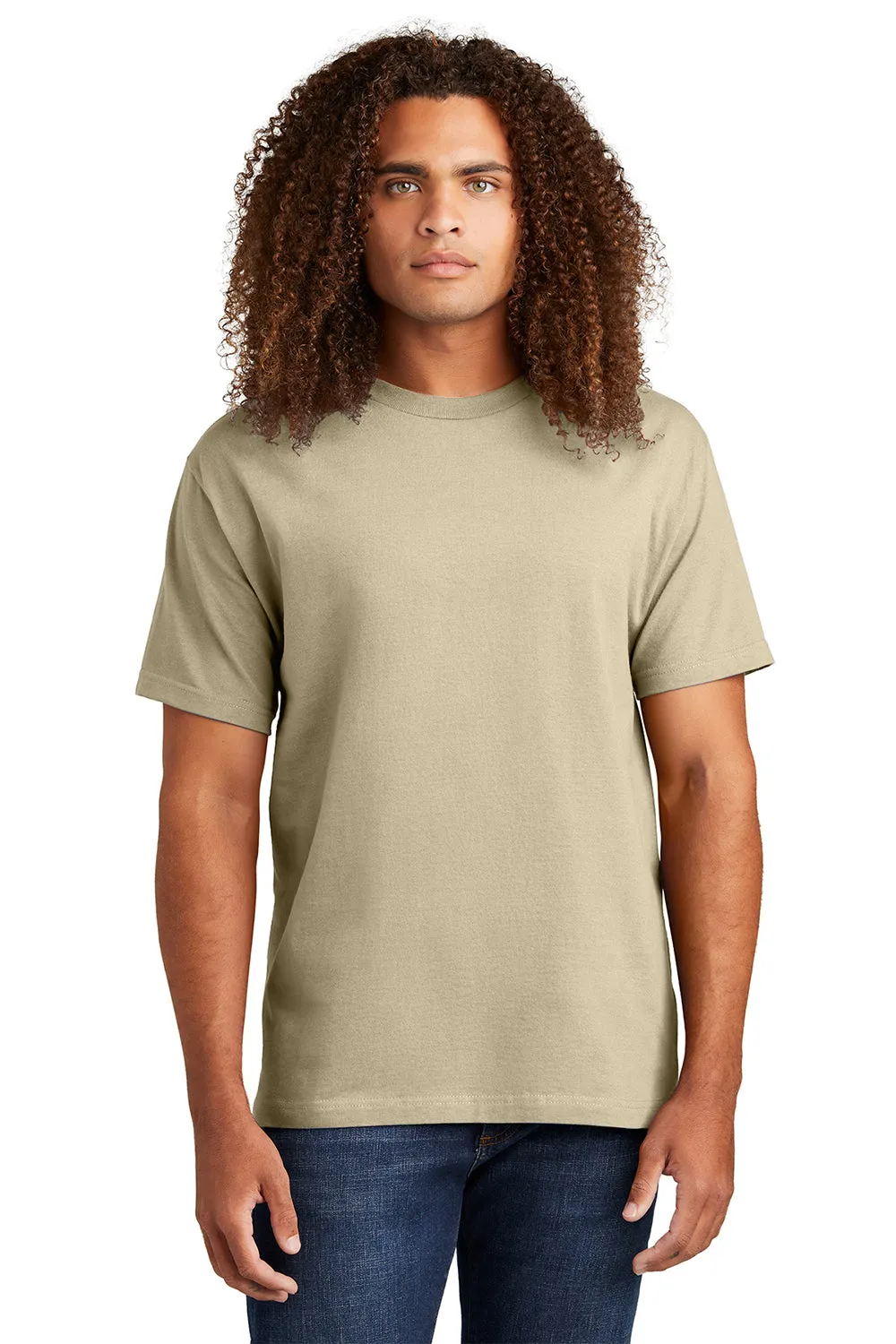 American Apparel Herren Kurzarm T-Shirt mit Rundhalsausschnitt - Sand