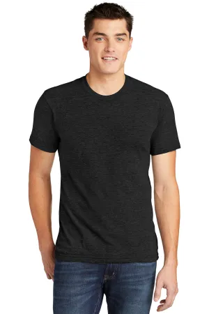 American Apparel Herren Track Kurzarm Rundhals T-Shirt - Schwarz