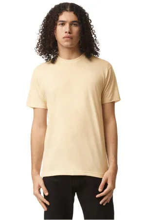 American Apparel Herren Track Kurzarm Rundhals T-Shirt - Creme