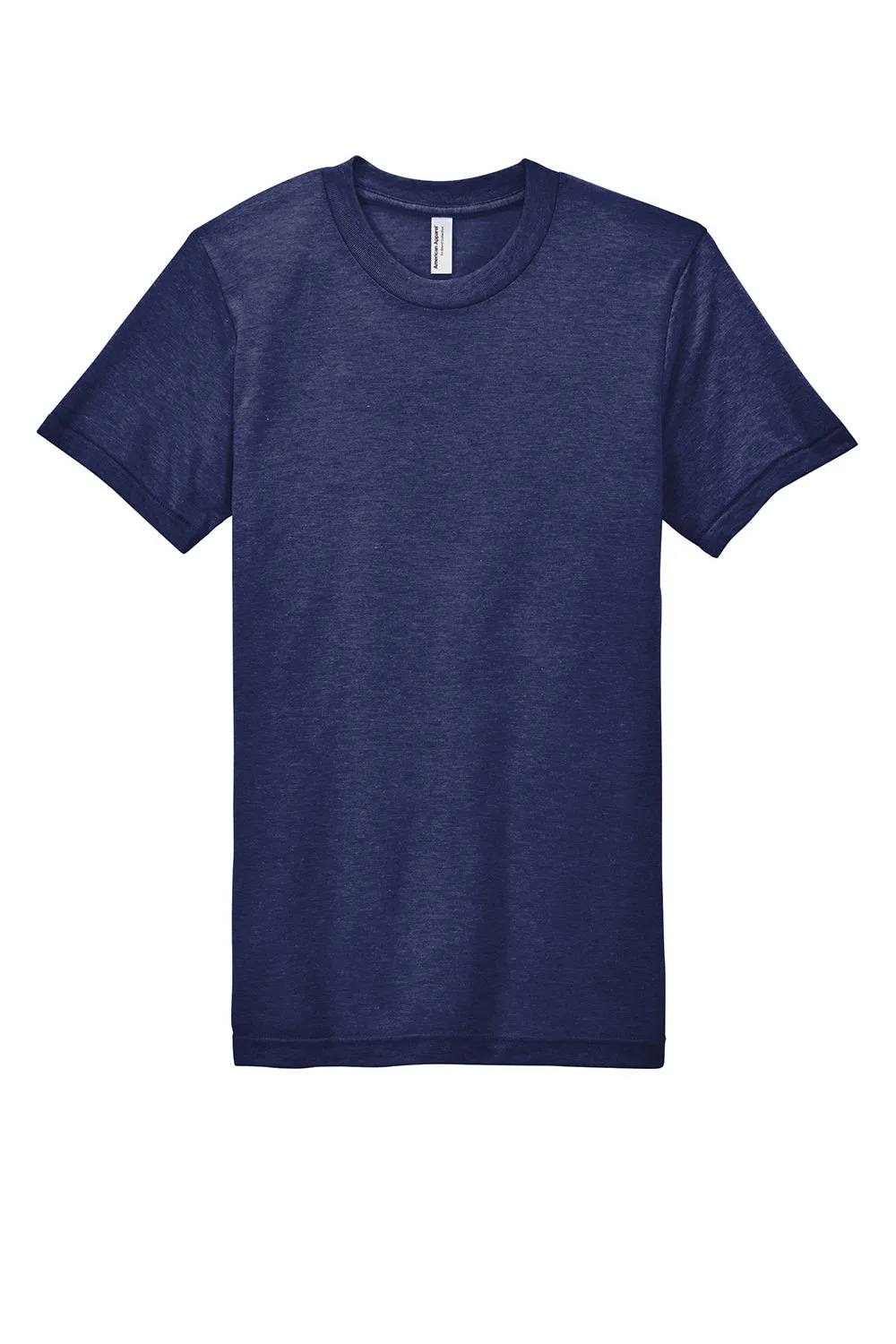American Apparel Herren Track Kurzarm Rundhals T-Shirt - Indigoblau