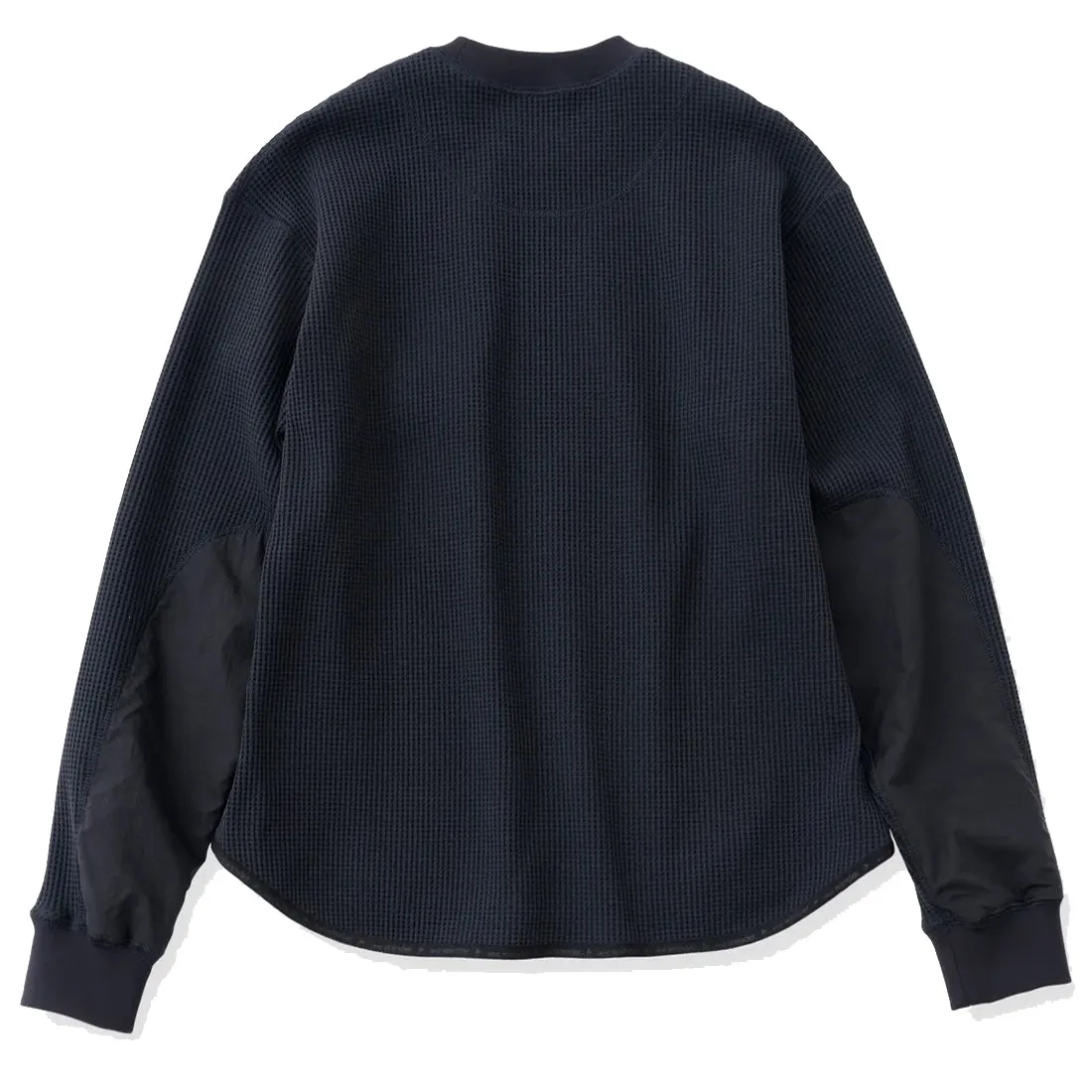 And Wander Pe Waffle Langarm T-Shirt Schwarz