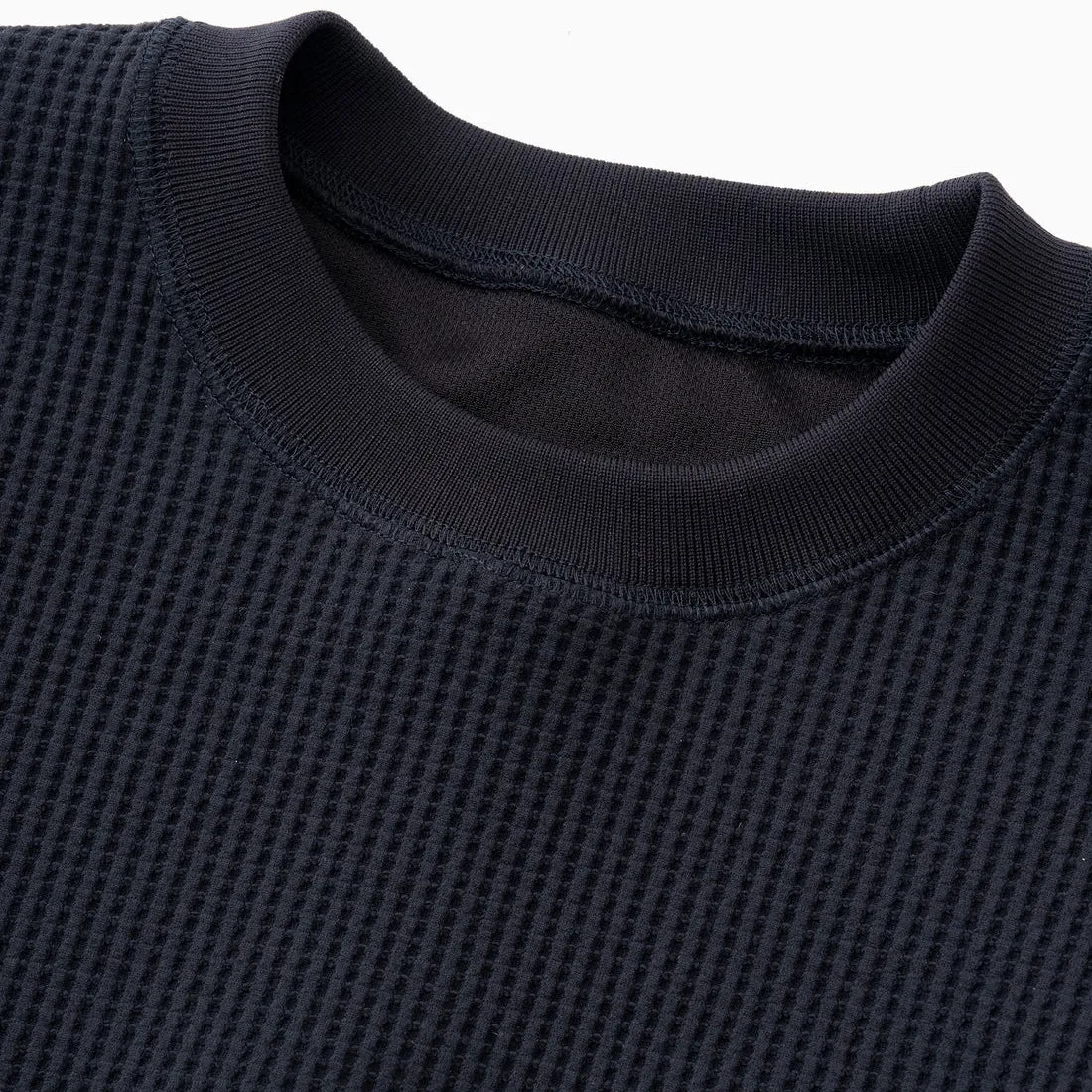 And Wander Pe Waffle Langarm T-Shirt Schwarz