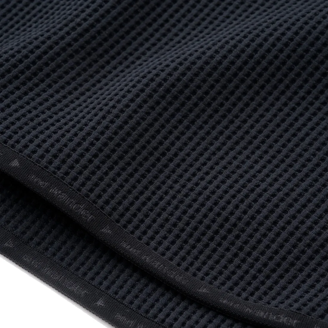 And Wander Pe Waffle Langarm T-Shirt Schwarz
