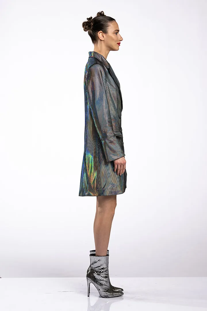 Any Old Iron Flüssiger Regenbogen Jackenkleid