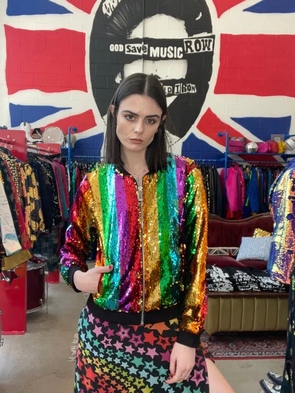 Any Old Iron Regenbogen Bomberjacke