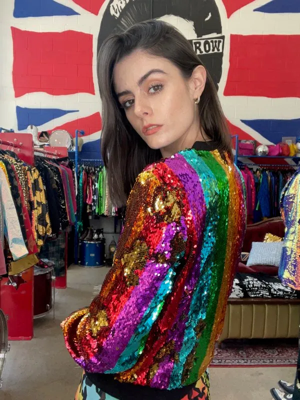 Any Old Iron Regenbogen Bomberjacke