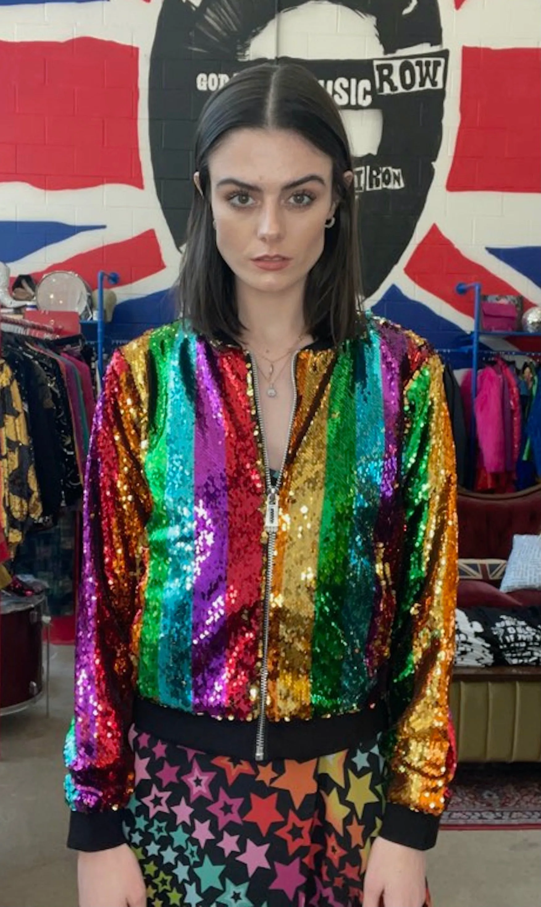 Any Old Iron Regenbogen Bomberjacke