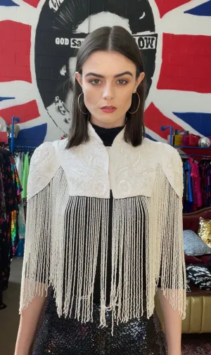 Any Old Iron Weißer Vintage Shrug