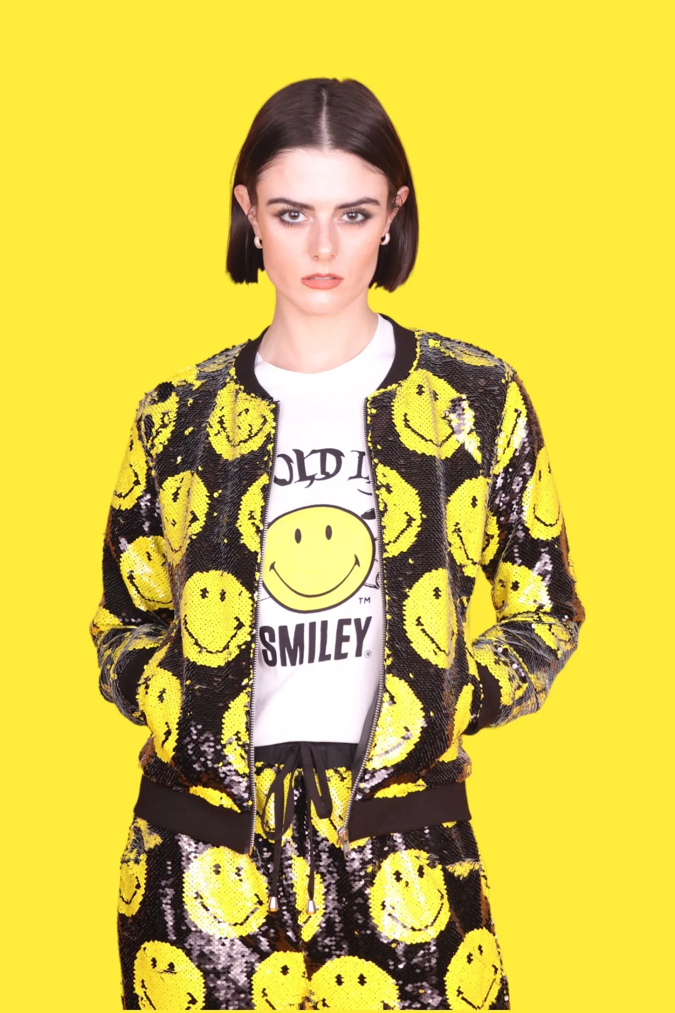 Any Old Iron x Smiley Bomberjacke