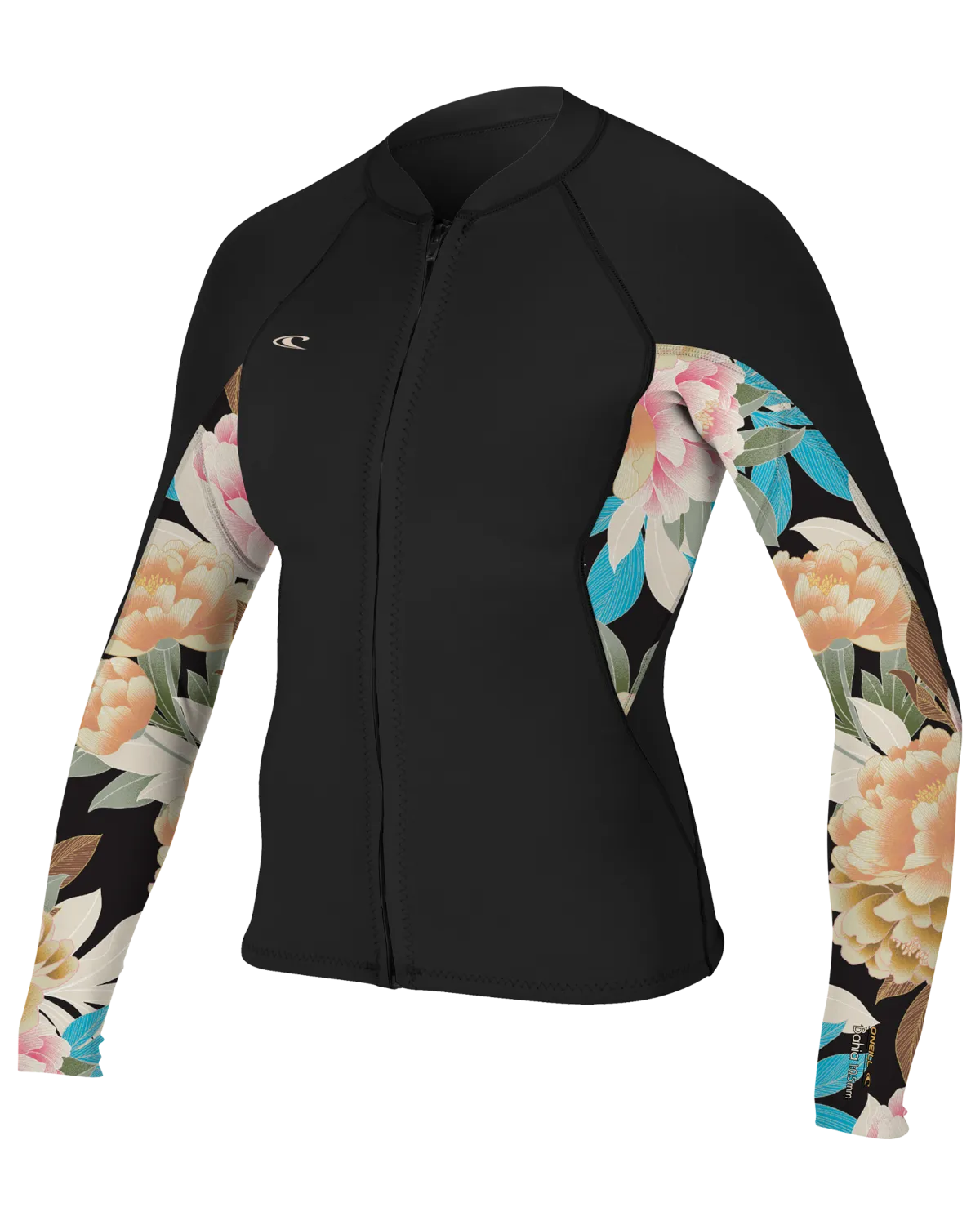 Bahia 1mm Jacke in Schwarz, Mikah Blumenmuster & Schwarz