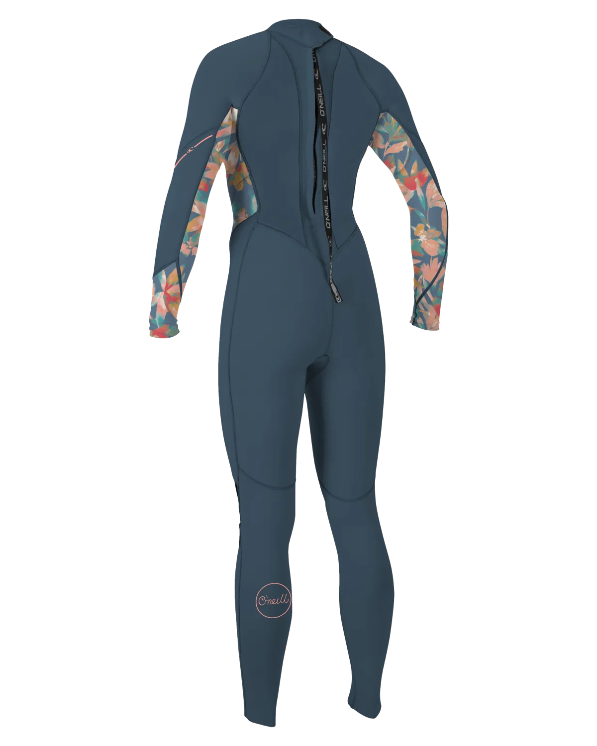 Bahia 3/2mm Neoprenanzug mit Rückenzip in Copen Blue, Painted Tropics & Copen Blue