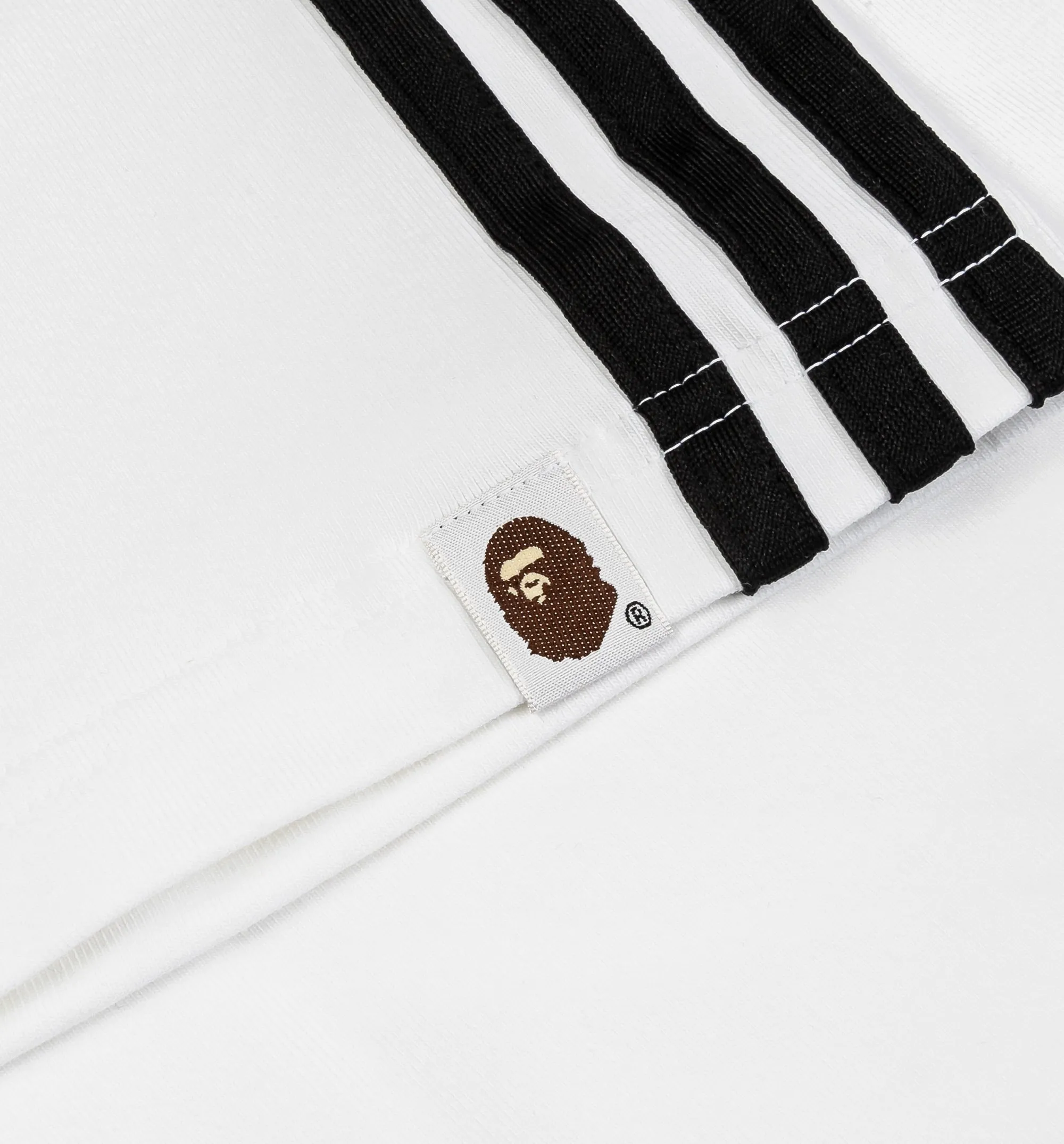 Bape x Adidas All Over Print Herren Kurzarm-Shirt - Weiß